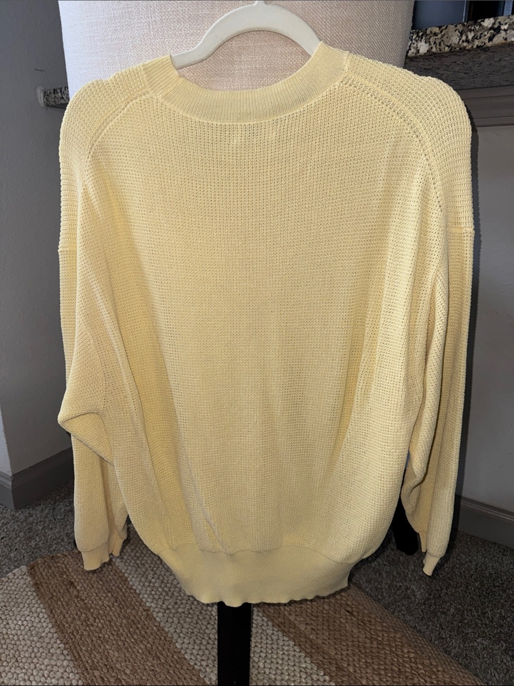 NWOT - Wilfred Pale Yellow Crewneck Knit Sweater - M - Picture 4 of 6